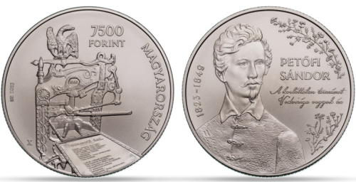 2023. évi Petőfi Sándor és az 1848/49-es forradalom és szabadságharc színesfém emlékérme, BU 2023. évi Petőfi Sándor és az 1848/49-es forradalom és szabadságharc színesfém emlékérme, BU